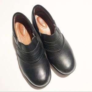 ARIAT Safety Steel Toe Black Leather Work Clogs 8B